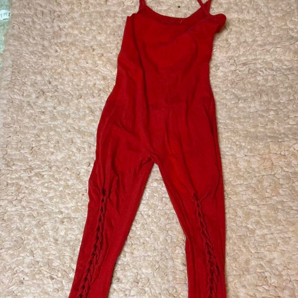 Red jumpsuit